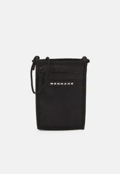 Mennace ZIP NECK POUCH UNISEX - Across Body Bag - Black