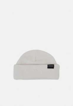 Mennace MINI ROLL BEANIE WITH TAB UNISEX - Beanie - Off White