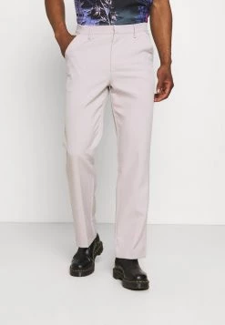 Mennace HAVANA CHAIN STRAIGHT TROUSER - Trousers - Light Grey