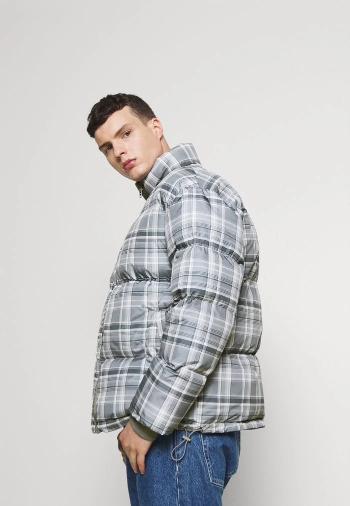 Mennace EVIAN CHECK PUFFER JACKET - Winter Jacket - Blue 6 Mennace EVIAN CHECK PUFFER JACKET - Winter Jacket - Blue - Image 4