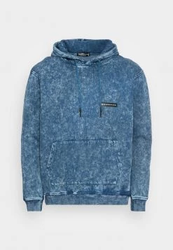 MENNACE WASHED BADGE HOODIE UNISEX - Hoodie - Blue -Mennace Shop Online fa6f0bb21be44332b42dfd3b69d0ed98
