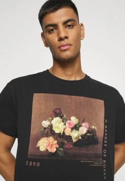 Mennace ROSEBOWL BASKET OF ROSES - Print T-shirt - Washed Black -Mennace Shop Online fe86816bca6548219da35b7130311d4f